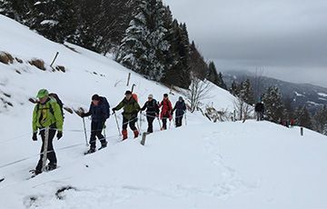 Vignette de la rando raquettes à Bauges