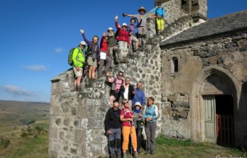 Photo de groupe en Auvergne, 2016, par Marie Donger