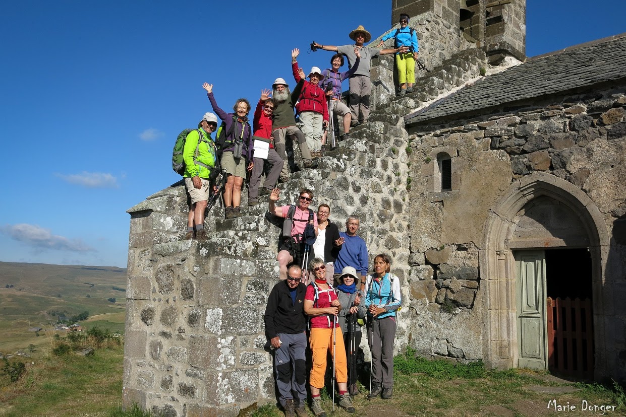 Photo de groupe en Auvergne, 2016, par Marie Donger