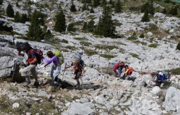 Montée dans les pierriers
