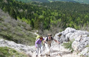 Montée dans les pierriers