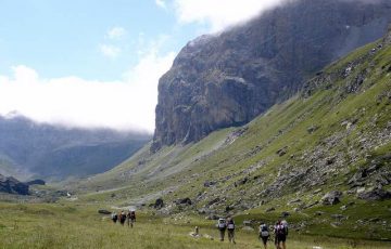 Passage à proximité du Lac de la Plagne