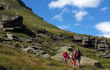 Descente du refuge de la Leisse