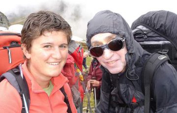 Mylène et Guy heureux sous la pluie