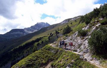 Descente vers le refuge De Plan Sec